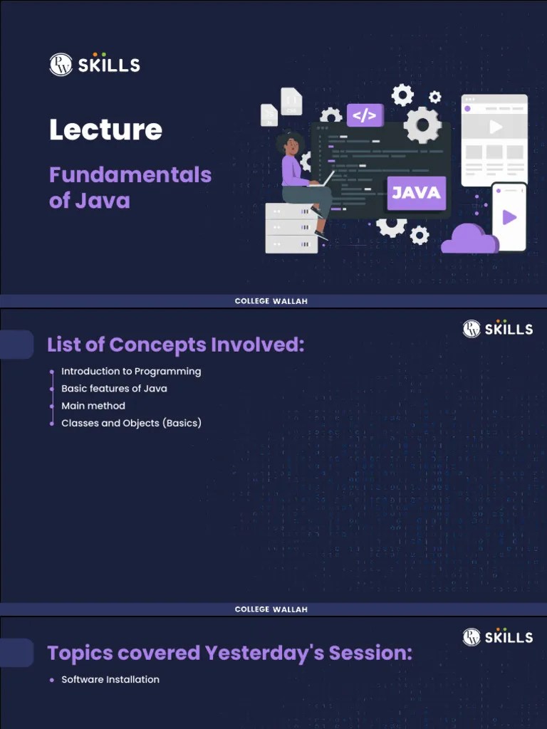 Fundamentals Of Java | PDF