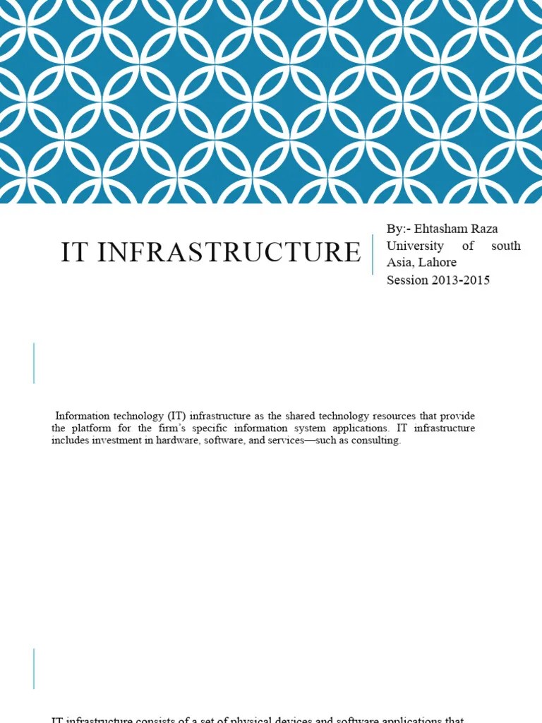 It Infrastructure | PDF | Operating System | Computer Network