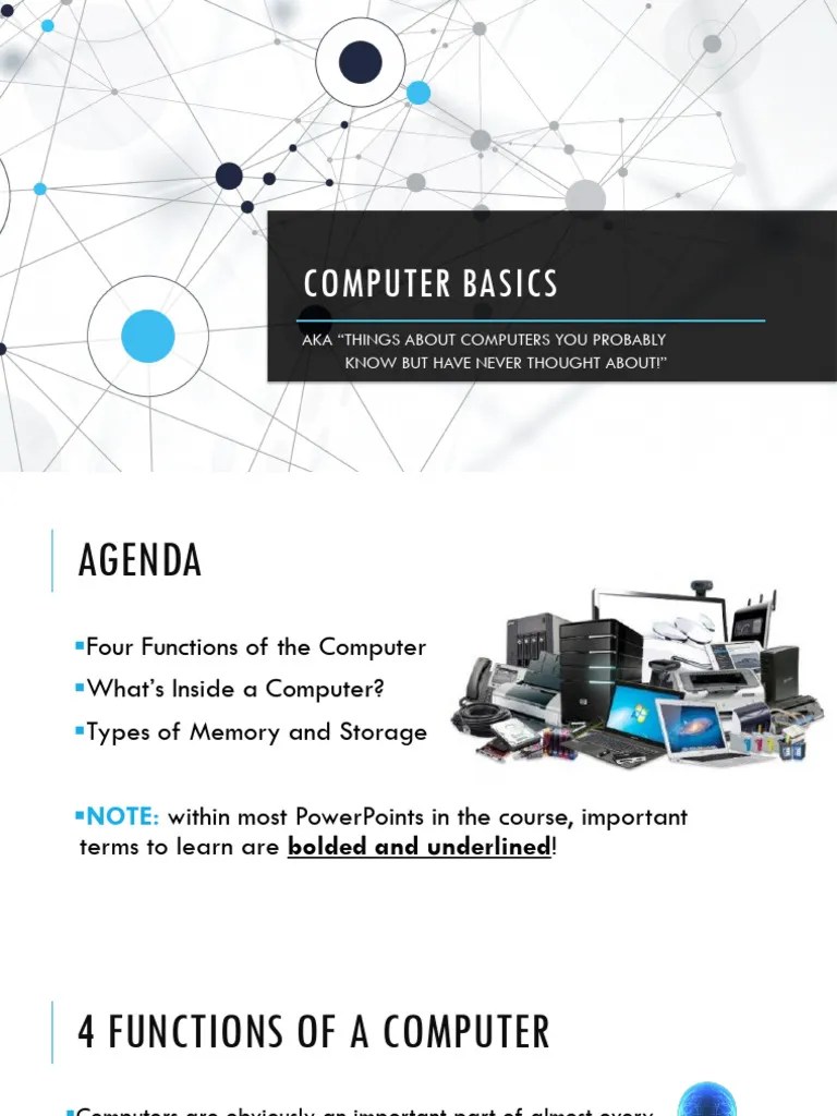 1.4 (PPT) Computer Basics (Hardware And Storage) | PDF | Bios ...