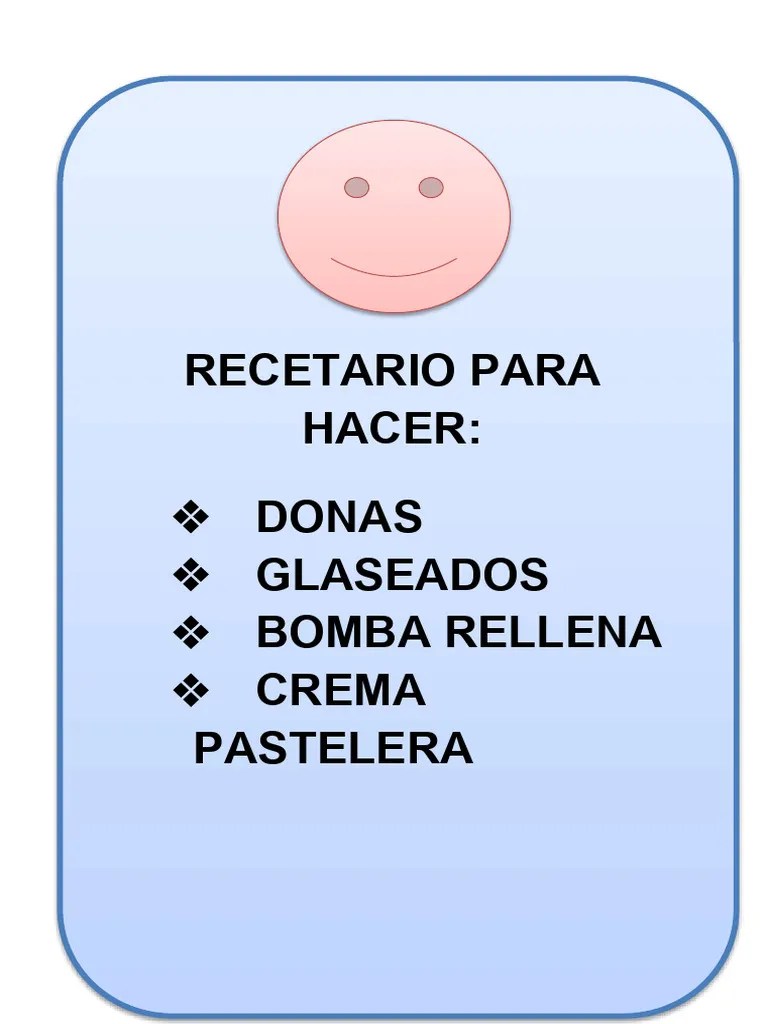 Recetas De Donas Y Bombas Rellenas Pdf Lactoso Chocolate