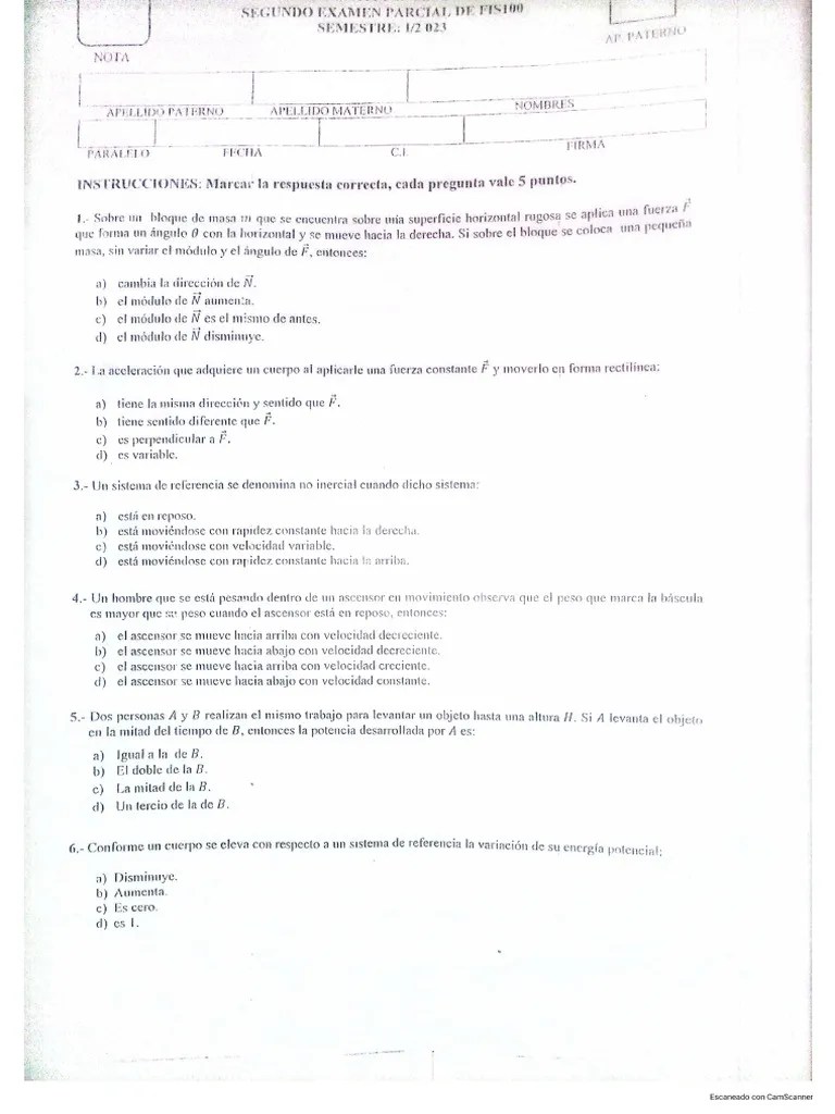 Examen Tercer Parcial | PDF