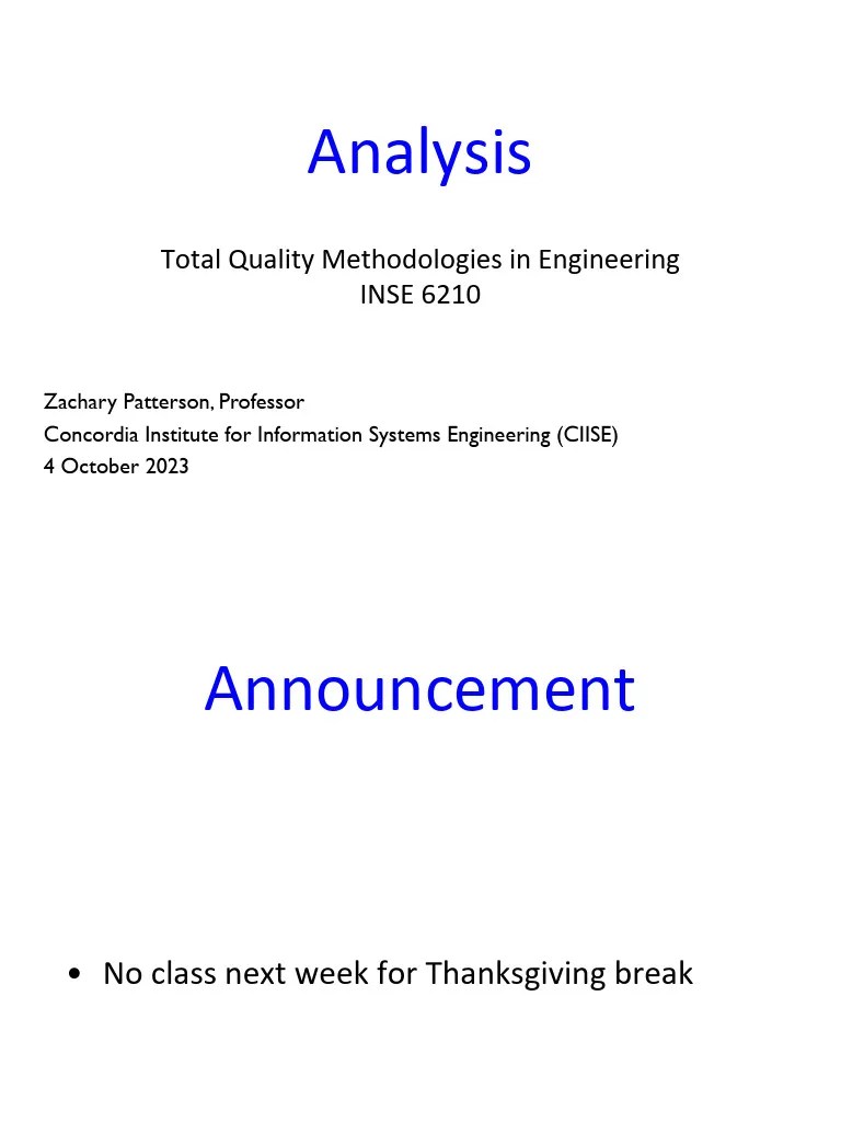 Analysis Part 1 | PDF | Six Sigma | Statistics