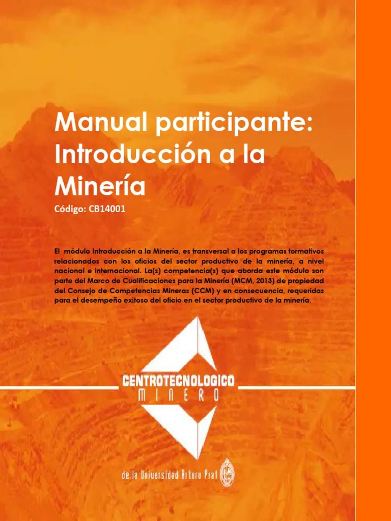 Manual - Introducción A La Minería.V1 | PDF | Minería | Mineral