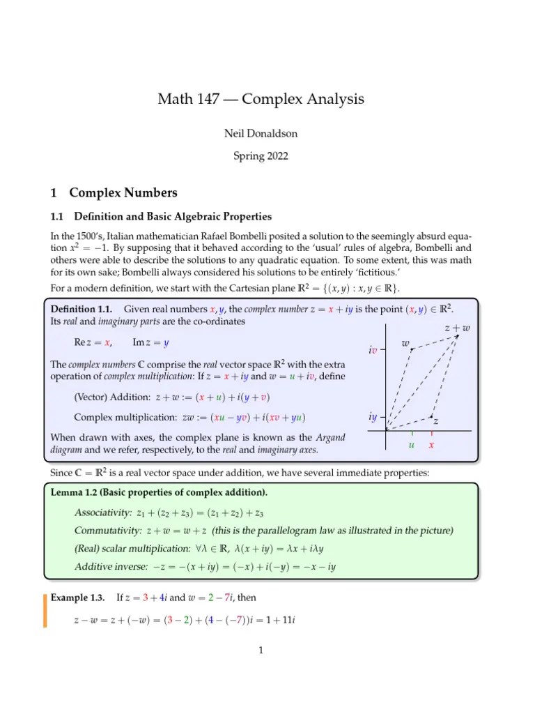 1complex Root For Algebra | PDF | Complex Number | Square Root