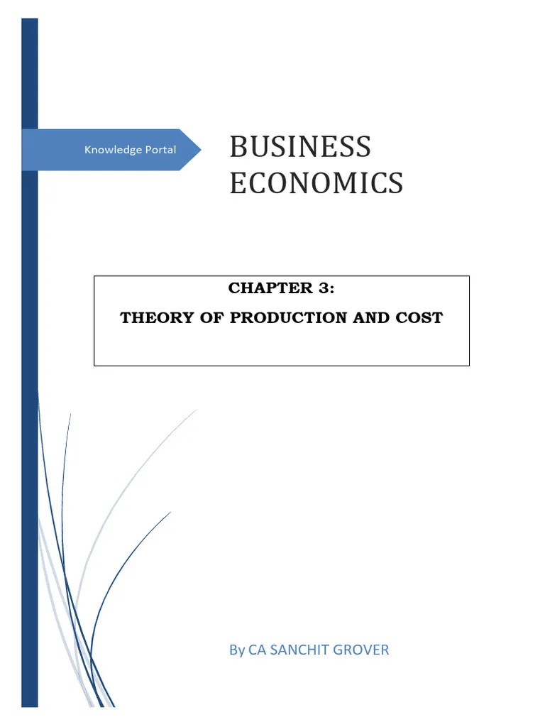 Chapter 3 Business Economics Revision | PDF | Entrepreneurship | Labour ...