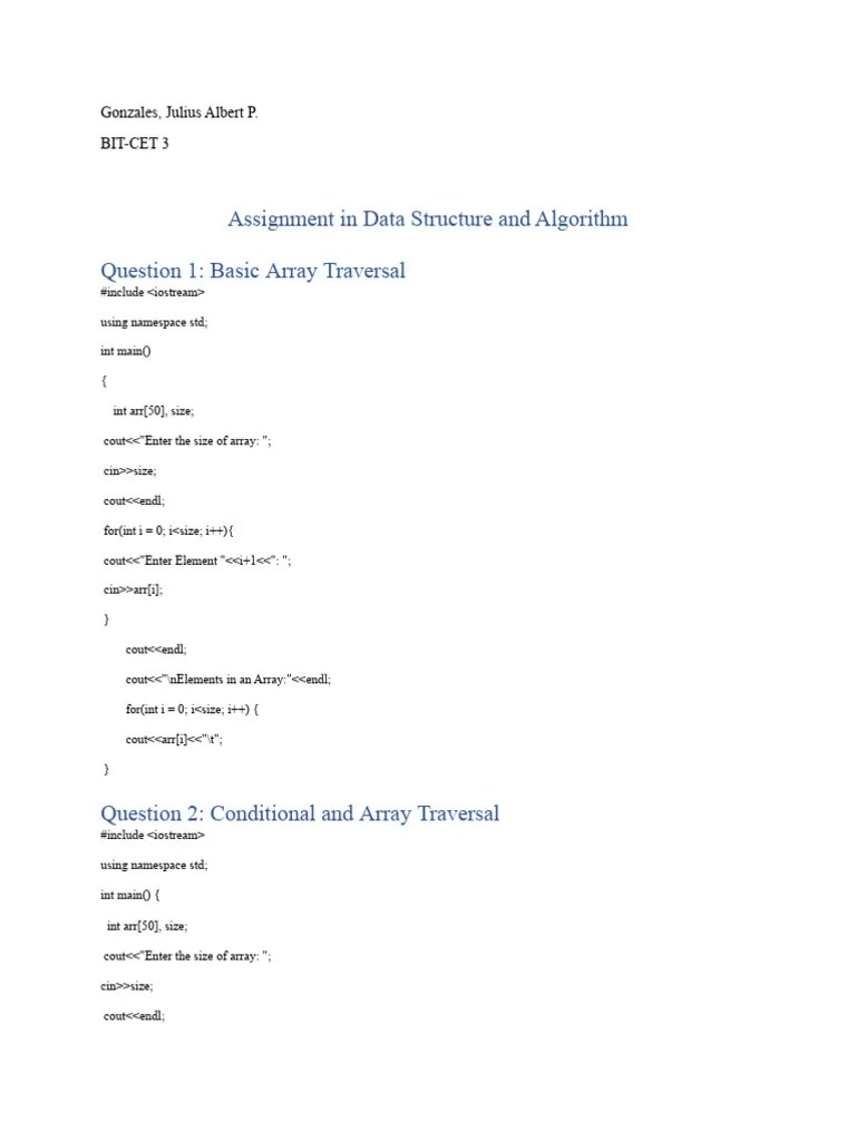 Assignment | PDF | Namespace | Computer Programming