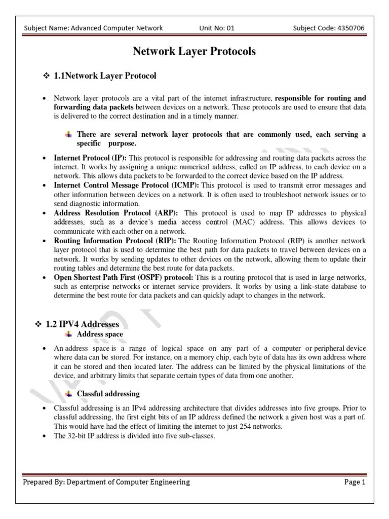 CH 1 | PDF | Ip Address | Computer Network