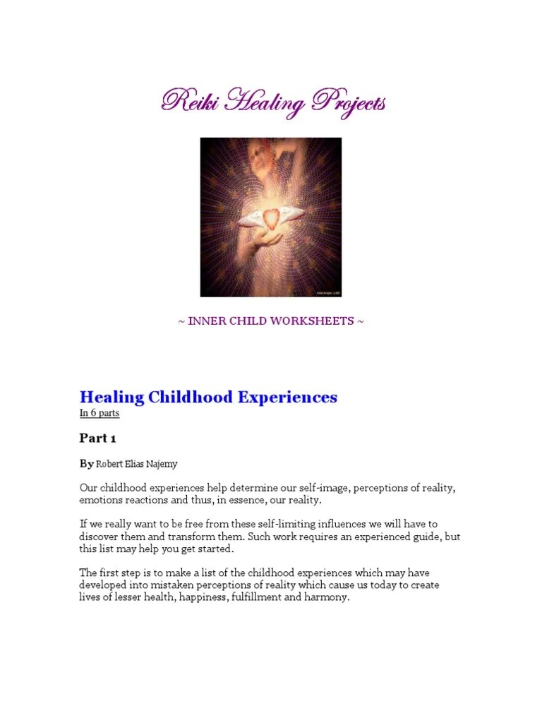 inner child worksheets