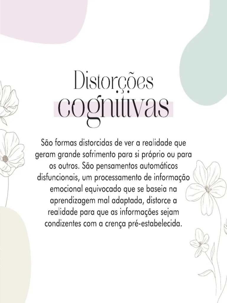 DISTORÇÕES COGNITIVAS.-1 | PDF