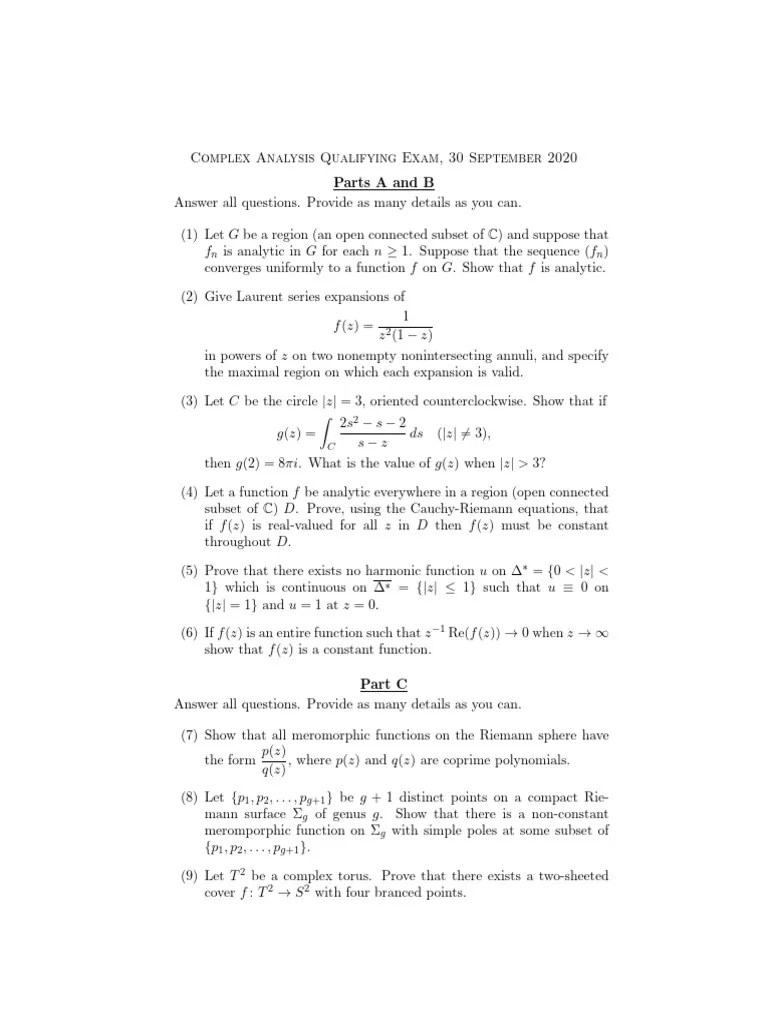 Complex Analysis | PDF | Complex Analysis | Function (Mathematics)