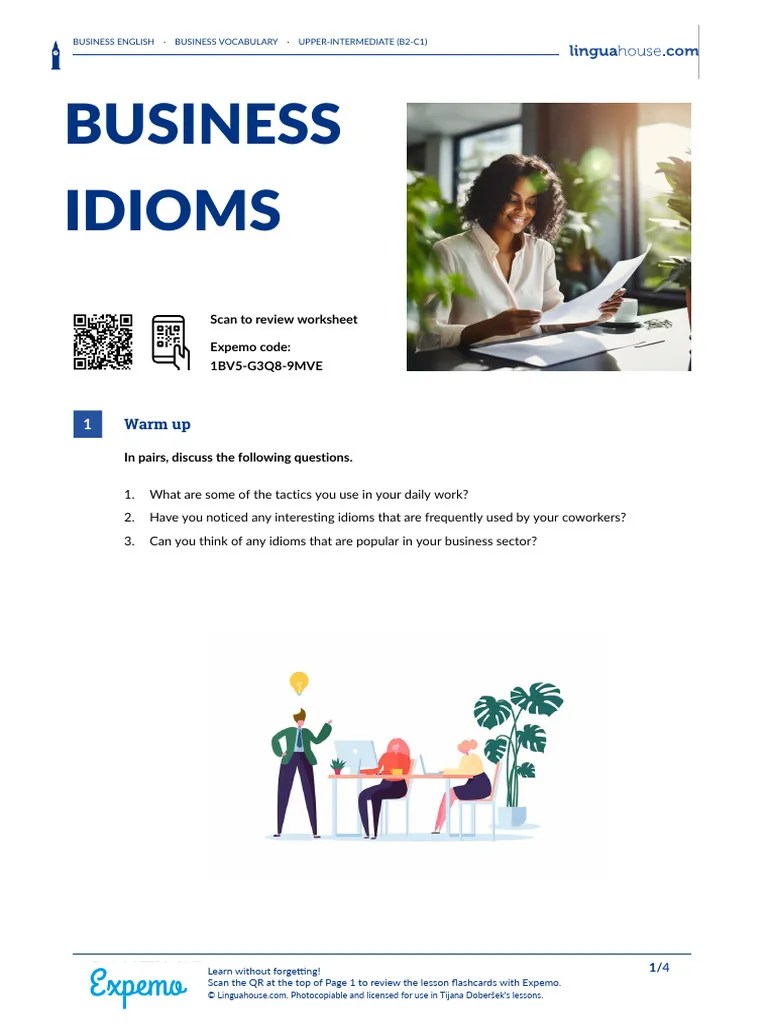 B2-C1 Business-idioms-british-english-teacher | PDF | Human Communication