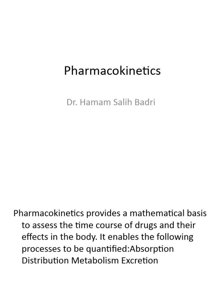 Basic Pharmacokinetics | PDF | Pharmacokinetics | Chemistry