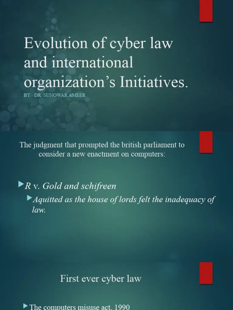Evolution Of Cyber Law | PDF