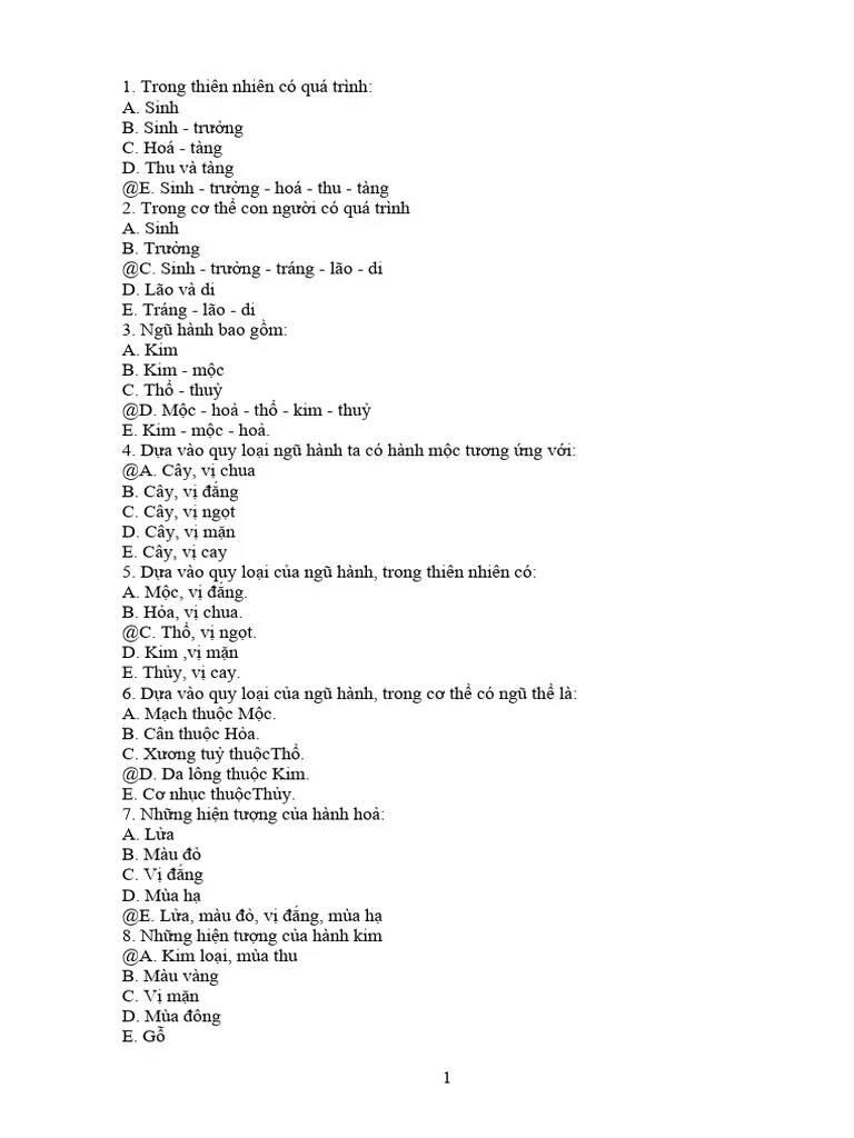 03 Hoc Thuyet Ngu Hanh | PDF