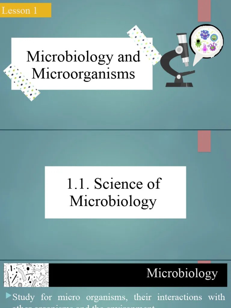 MP-Lesson-1-Microbiology-and-Microorganism | PDF | Parasitism ...