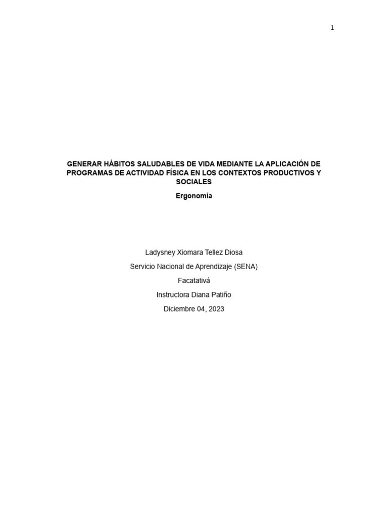 ERGONOMIA | Descargar Gratis PDF | Factores Humanos Y Ergonomía