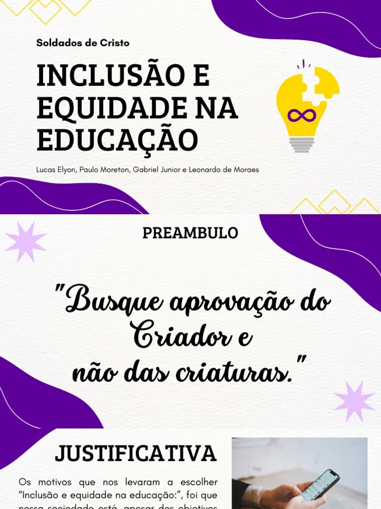 Inclusão E Equidade Na Educação | PDF | Inteligência Artificial ...