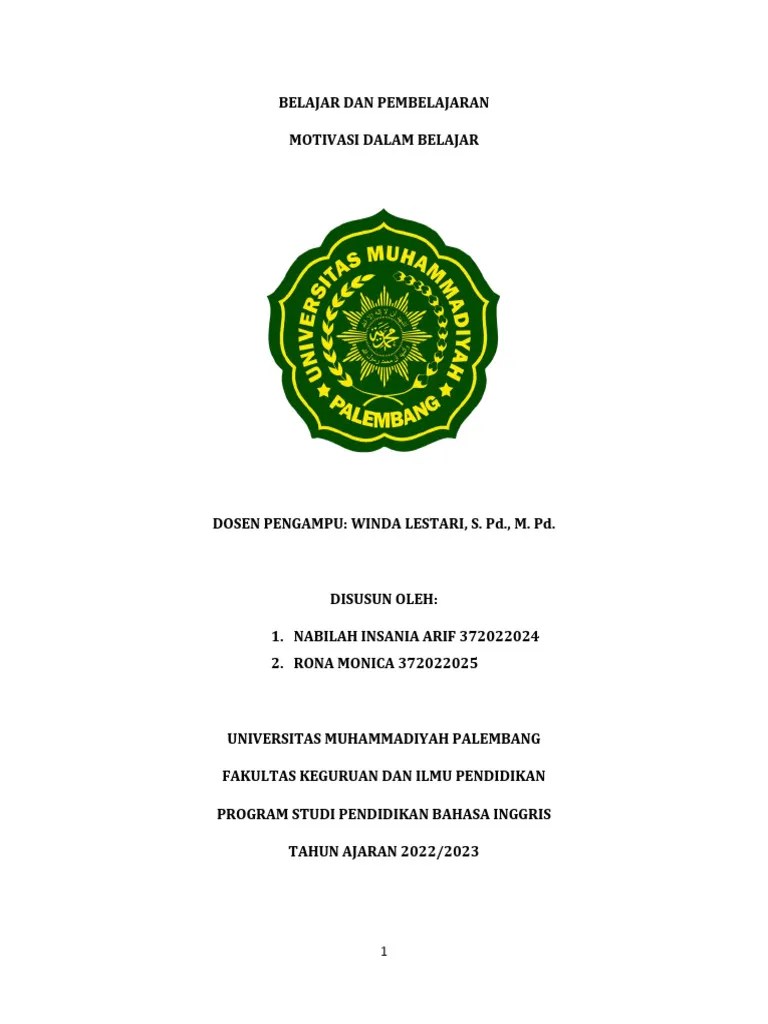 Belajar Dan Pembelajaran | PDF