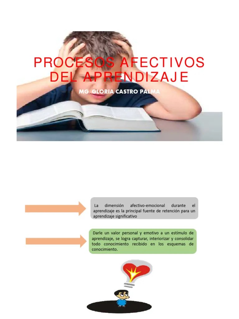 Sem 4 - Procesos Afectivos Del Aprendizaje PPT | PDF | Las Emociones ...