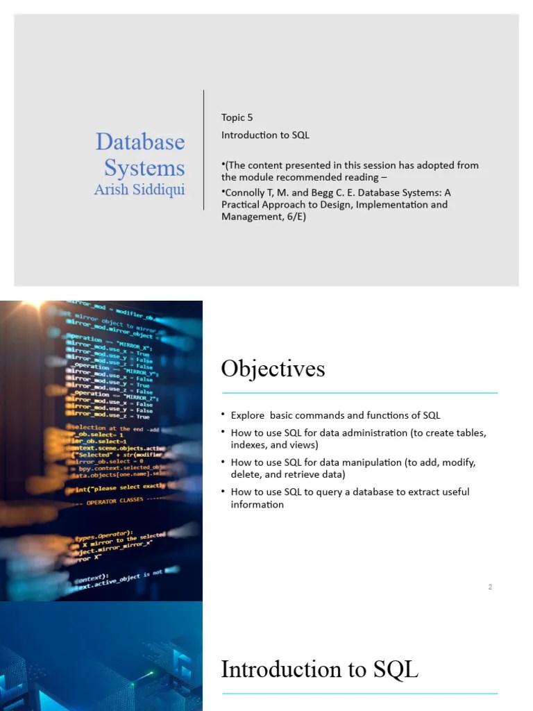 Topic 5 Introduction To DDL | PDF | Relational Database | Database Index