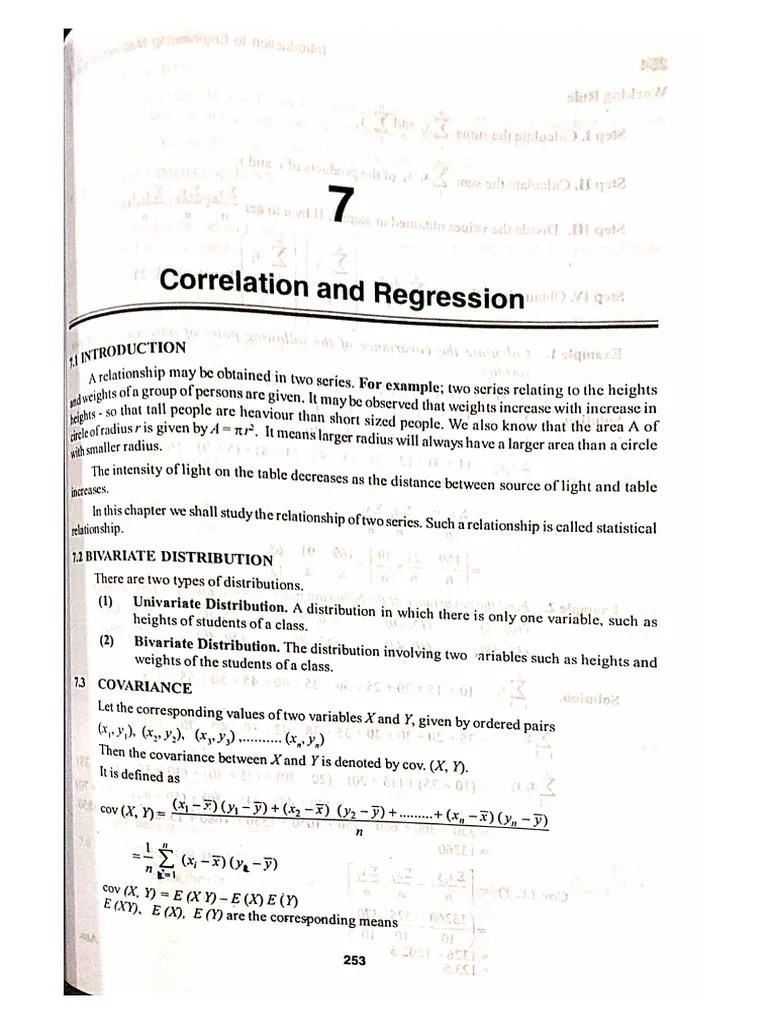 Correlation And Regression... | PDF