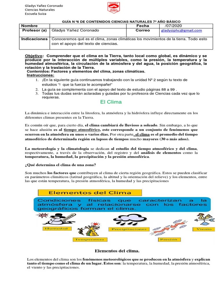 Guia #6 7º Basico Cs Naturales | PDF