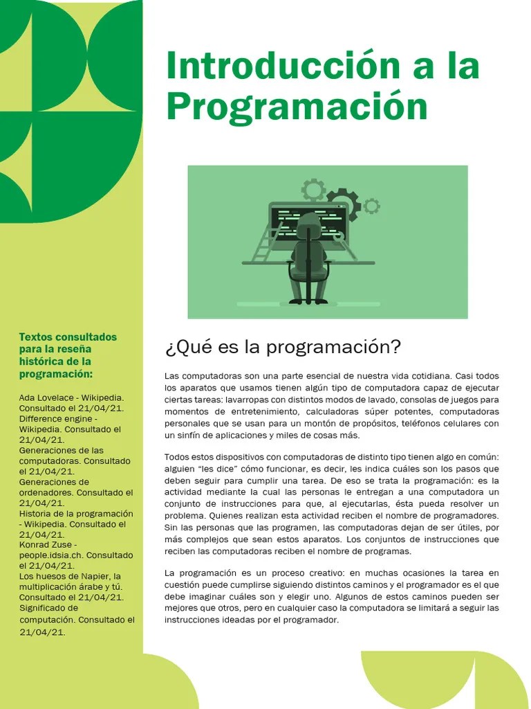 Introducción A La Programación | PDF