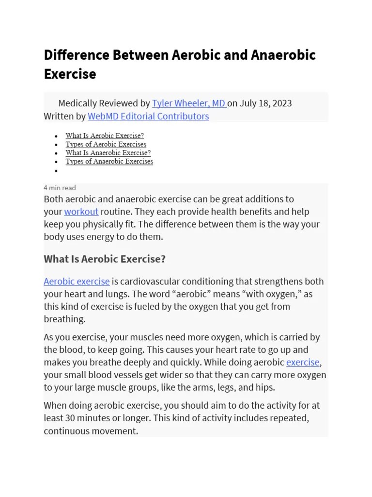 Grade 11 Aerobic | PDF