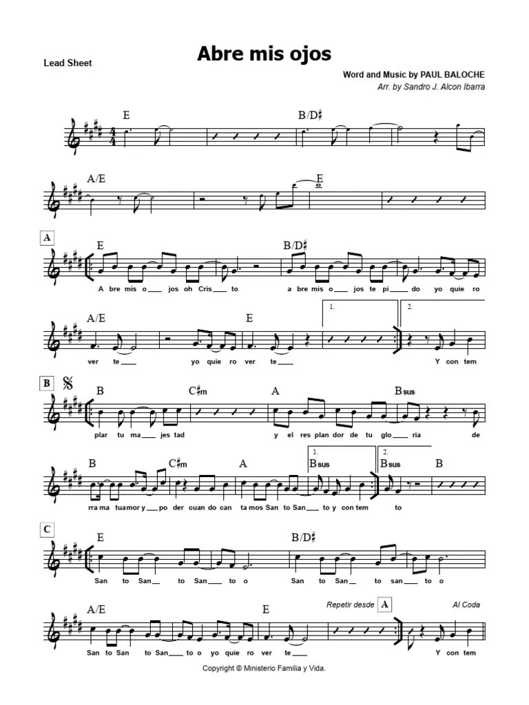 Abre Mis Ojos | PDF