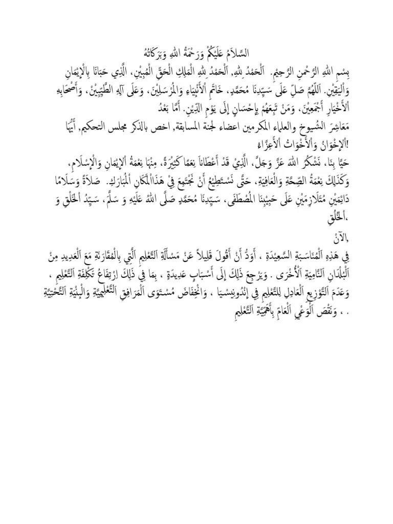 PIDATO BAHASA INDONESIA X-G Clasmeet | PDF