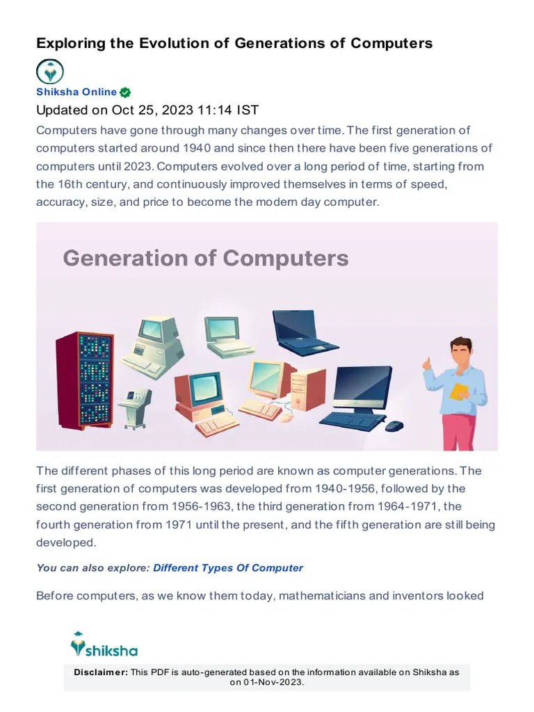 Generation Of Computer | Download Free PDF | Integrated Circuit | Design