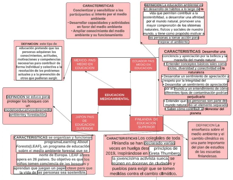 Mapa Mental Educacion Medioambiental 2 | PDF