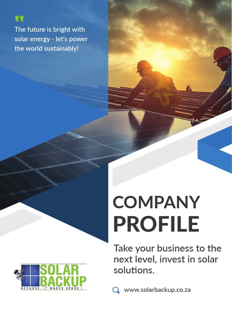 Company Profile 2023 PDF Version 3mb | Download Free PDF | Off The Grid | Solar Energy