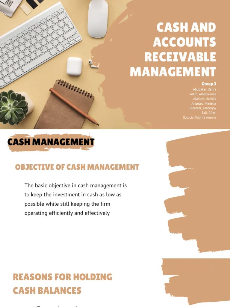 Cash And Accounts Receivable Management | PDF | Cheque | Float (Money ...