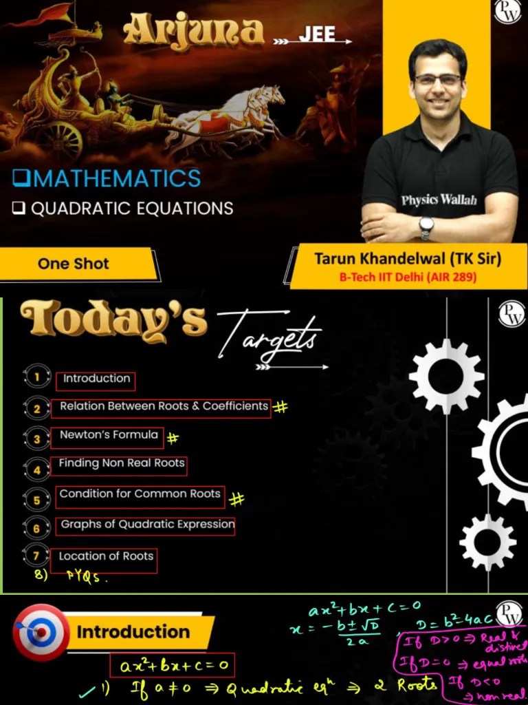 Quadratic Equations | PDF