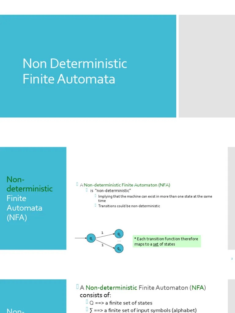 Non Deterministic Finite Automata (NFA) | PDF | Digital Electronics | Models Of Computation
