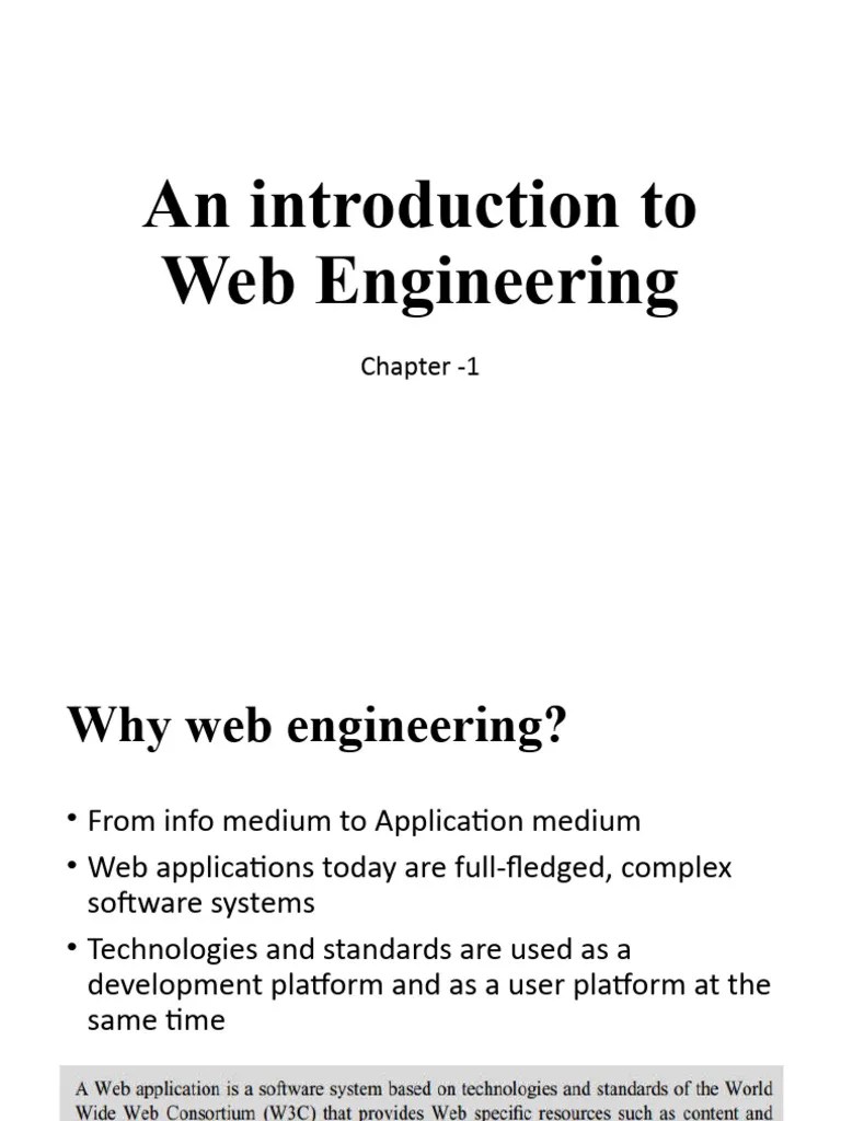 An Introduction To Web Engineering | PDF | World Wide Web | Internet & Web