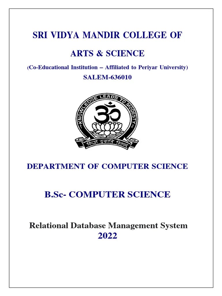 CS RDBMS | PDF | Relational Database | Information Science