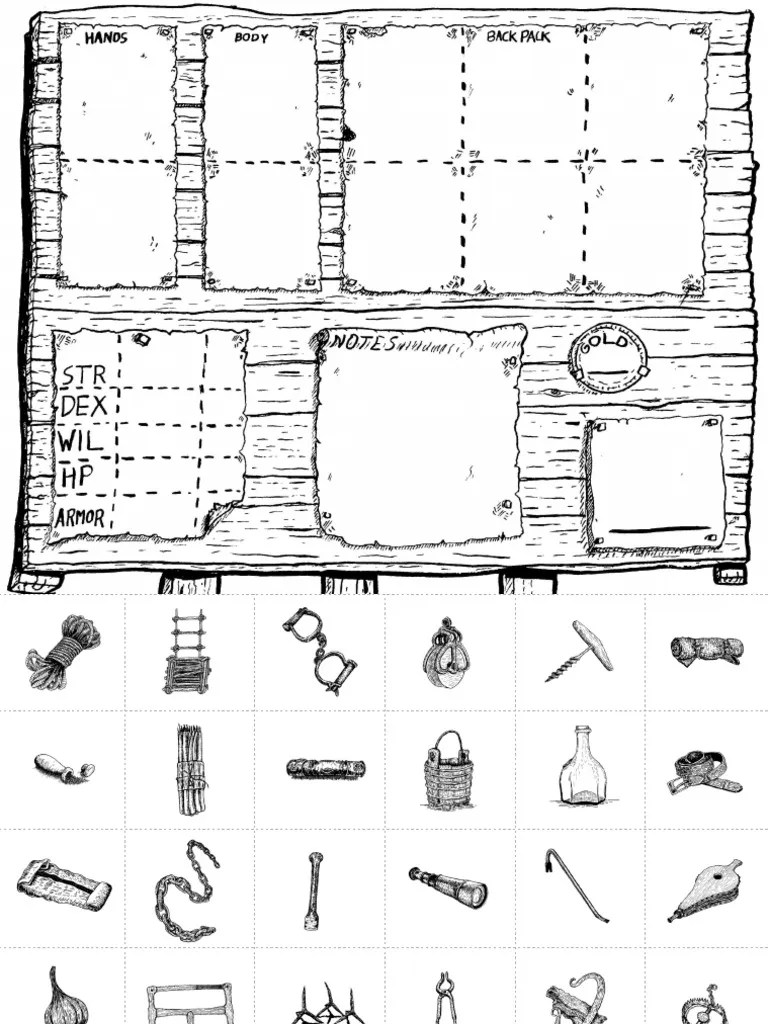 Cairn Character Sheet Tokens | PDF