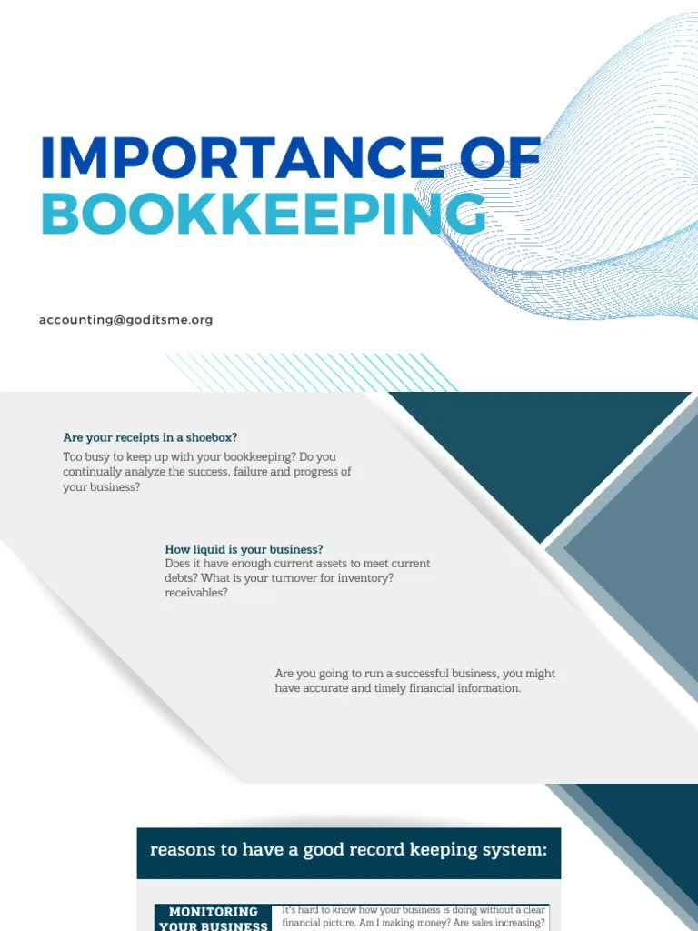 Importance Of Bookkeeping | PDF | Bookkeeping | Payroll Tax