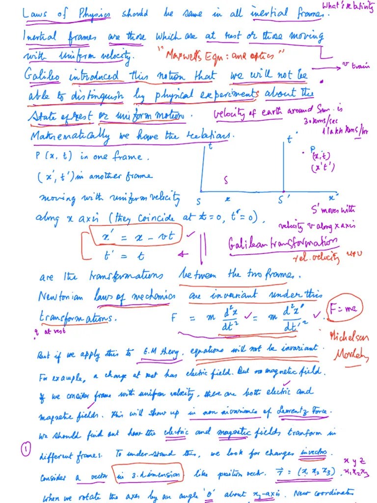 Relativity & EM | PDF | Special Relativity | Sphere