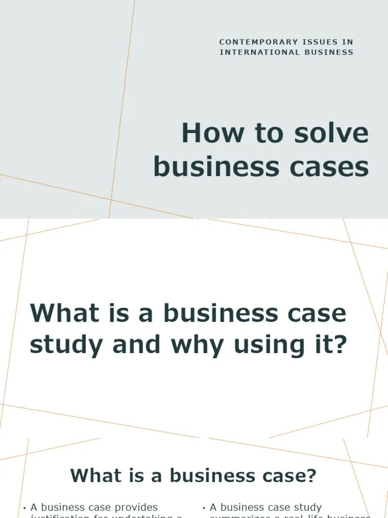 Business Case Study Solutions Guide | PDF | Strategic Management | Swot ...