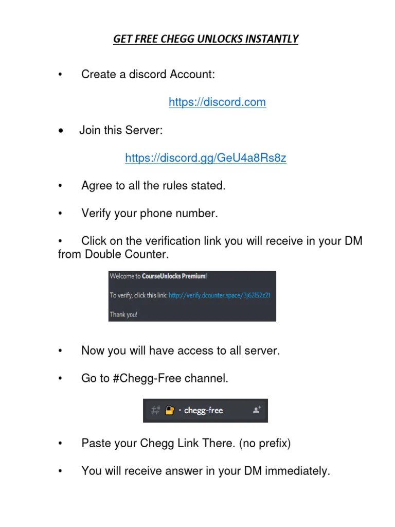 FREE CHEGG Guidelines | PDF