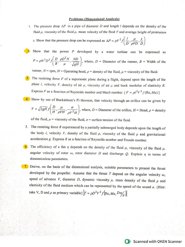 Dimensional Analysis | PDF