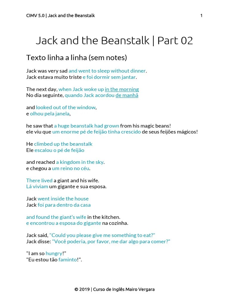 PDF Jack And The Beanstalk 02 | PDF
