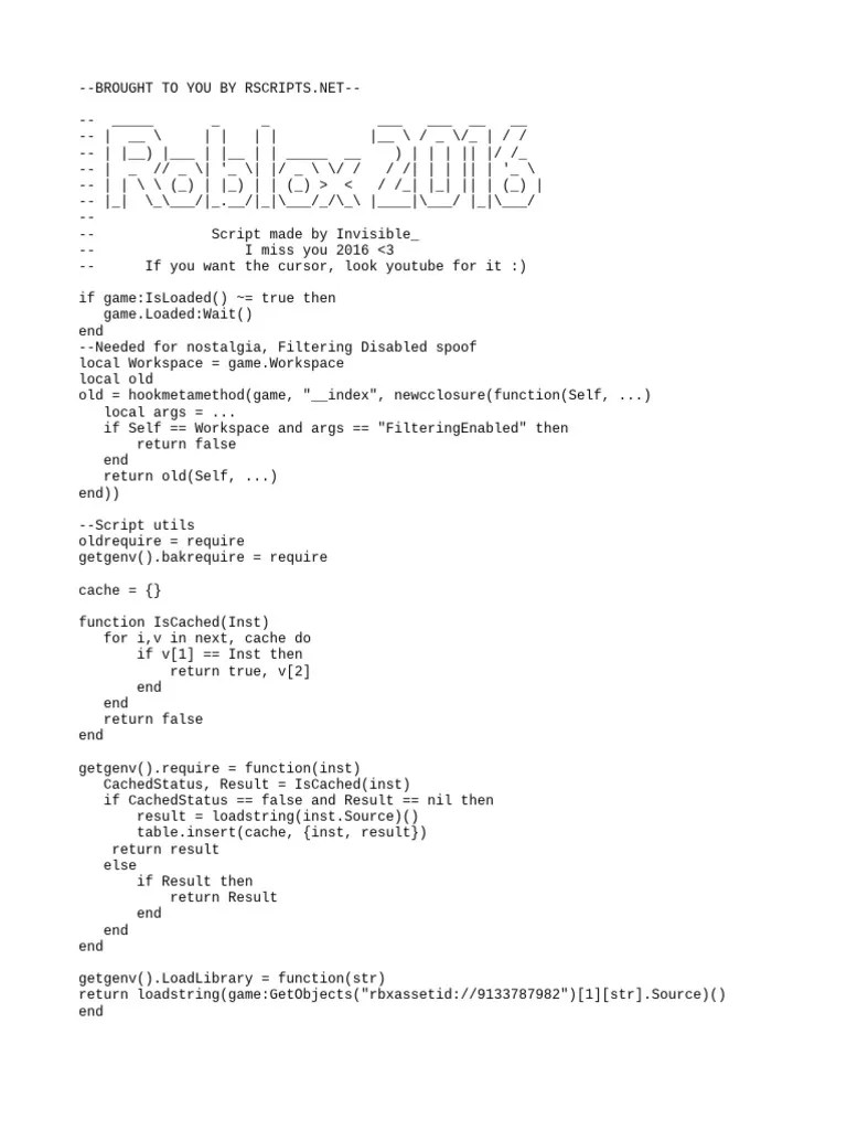 2016 Roblox Nostalgia Script PDF Information Technology Software 1