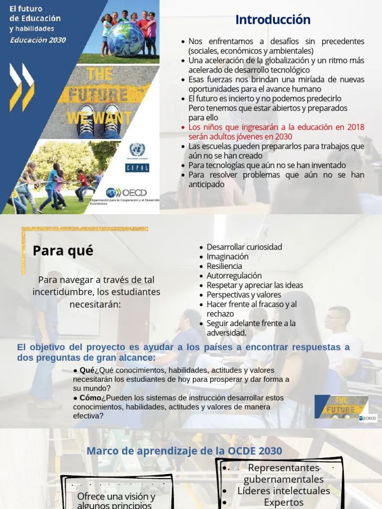 El Futuro De La Educación 2030 OCDE_compressed | PDF | Plan De Estudios | Sustentabilidad