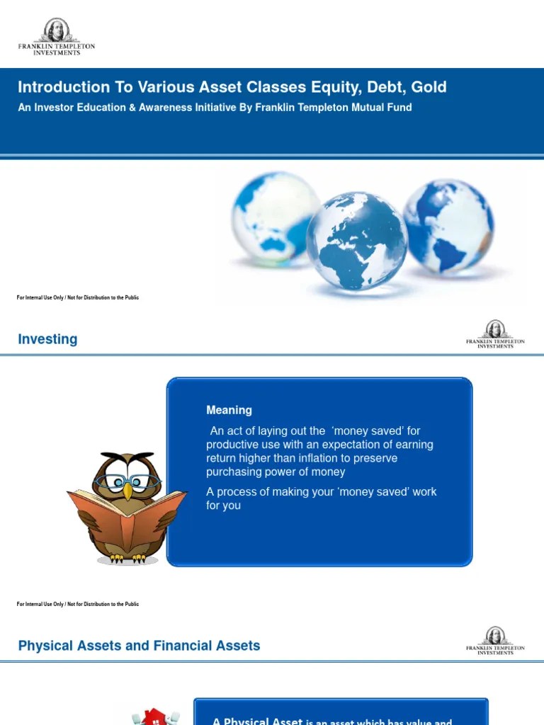 Module 6 Introduction To Various Asset Classes Equity Debt Gold | PDF ...