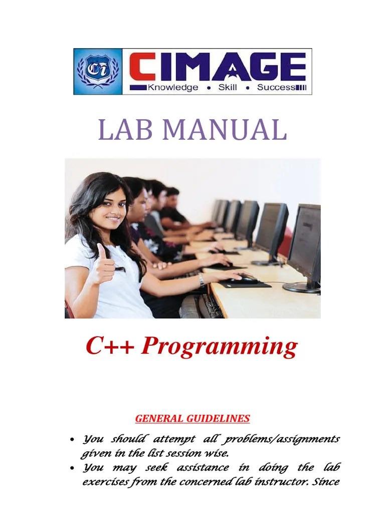 C++ Lab Manual | PDF | Matrix (Mathematics) | Method (Computer Programming)