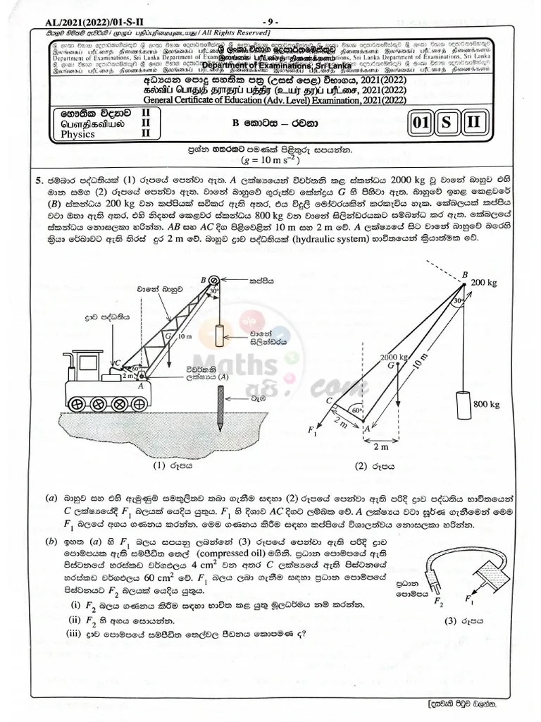 Advanced Level Physics II 2021-1 | PDF